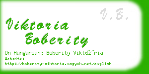 viktoria boberity business card